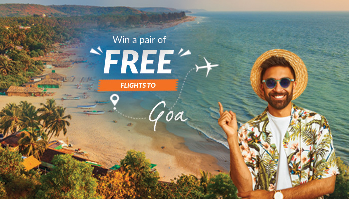 Win a pair of free flights to Goa